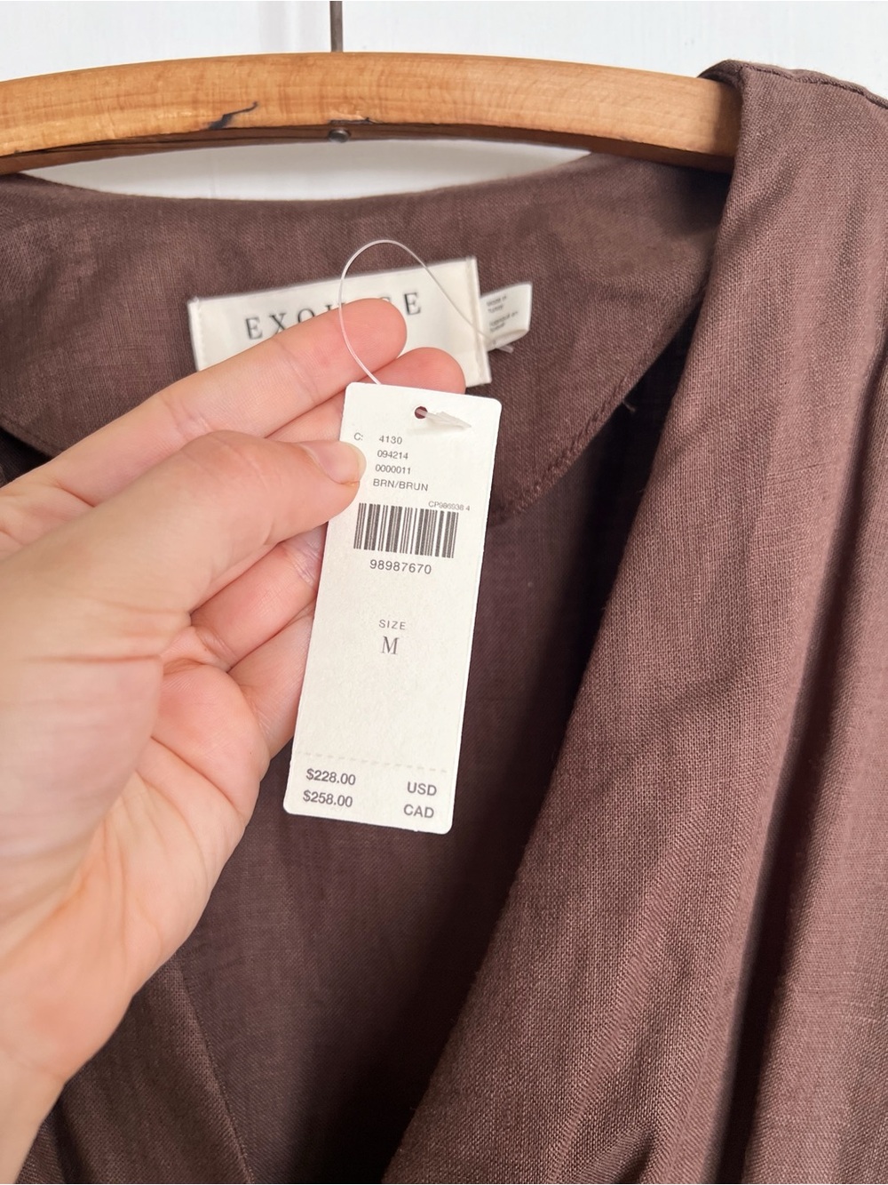 Exquise • Anthropologie Tobie Linen Pleated Mini Shirt Dress fit & flare - Picture 6 of 16